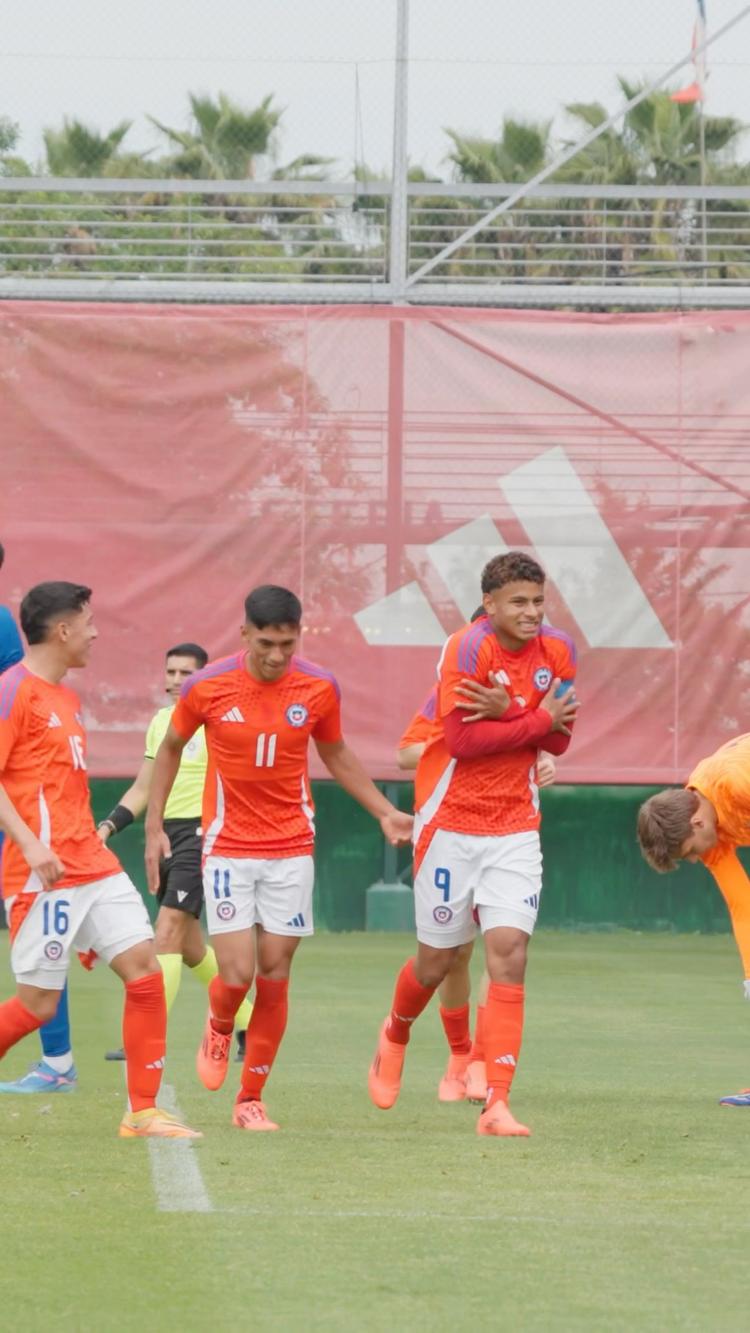 El d⚽️⚽️blete de Pancho Rossel, en el triunfo de #LaRoja 🇨🇱 Sub-20 ante Estados Unidos.