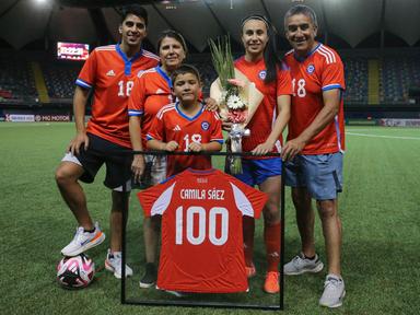 Camila Sáez, 100 partidos con La Roja Femenina