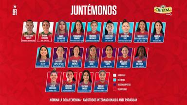 La Roja Femenina confirmó nómina para la Fecha FIFA de febrero